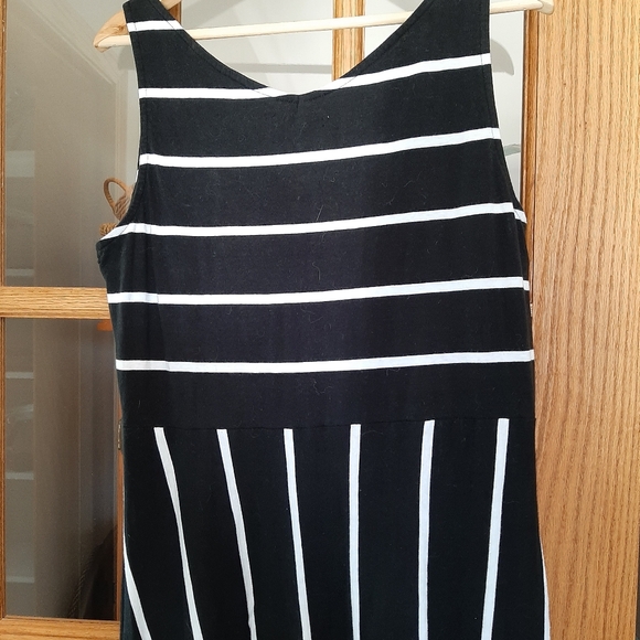 Chaps black and white striped maxi dress - Picture 6 of 15